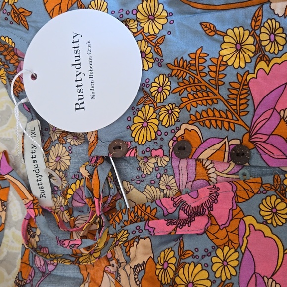 2 for 25 sale. Rusttydustty top 100%viscose New with tag - Picture 4 of 5